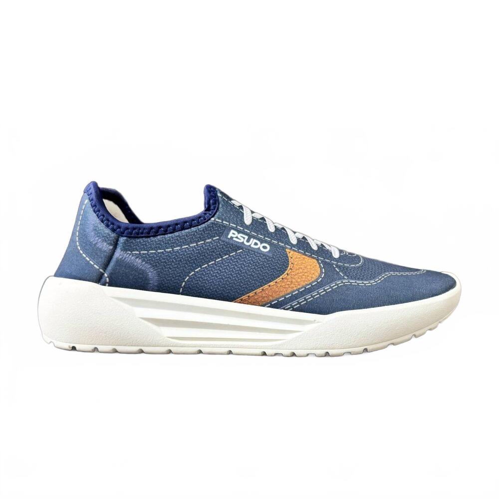 NEW PSUDO men's court sneaker in cambridge navy